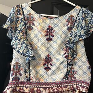 Floral Patterned Women's Top